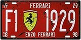 Metal Tin Sign 6x12in car Plate enzo Ferrari Bar Pub Cafe Home Decor Retro Poster Vintage Sign 12x6 Inch