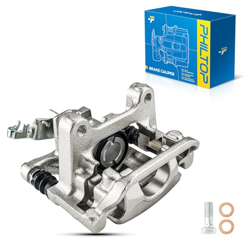 Image of PHILTOP Rear Left Brake Caliper 19-B7272 Compatible with 2015-2022 Passat, 2015-2021 Golf, 2015-2019 Golf SportWagen, 2017-2018 GTI