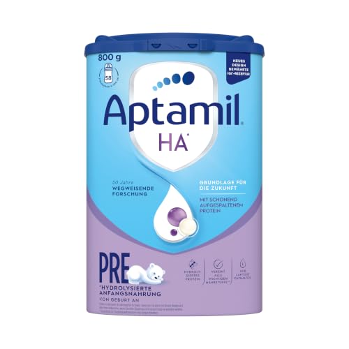 Aptamil HA PRE – 800g – Anfangsmilch von Geburt an – Milchpulver – DHA