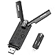 COTDLNK USB 3.0 WLAN Stick für PC 5400Mbit/s WLAN 6 Adapter für Desktop Gigabit mit Tri-Band 2.4G/ 5G/ 6G WPA3-Verschlüsselung MU-MIMO OFDMA, Unterstützt nur Windows 11/10