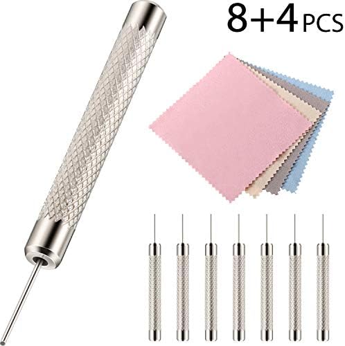 8 Pack SIM Card Ejector SIM Card Removal Tool Tray Ejector Pin Needle with 4 Cleaning Cloth Compatible with iPhone Models, iPads, iPods, Samsung Galaxy Note/S/Edge/J Series, HTC Phone Models