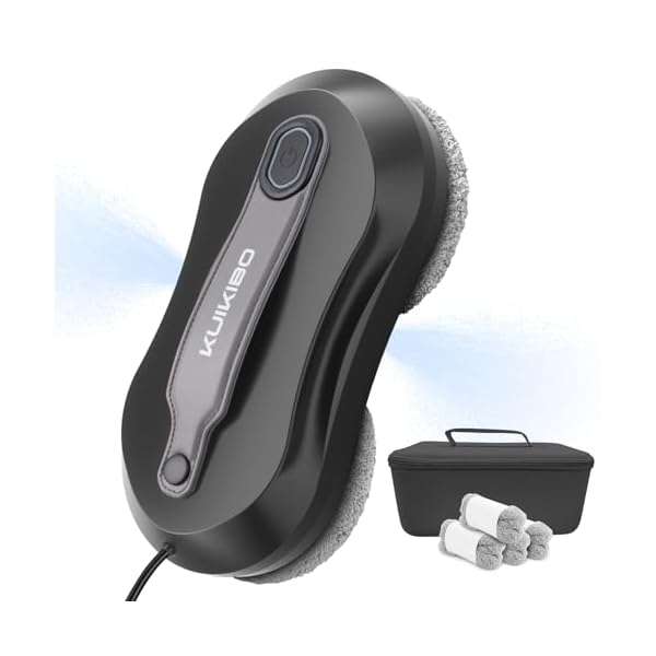 KUIKIBO 3500Pa Fensterputzroboter, Wenig Lärm Fensterroboter mit Sprühfunktion,Fensterreiniger Roboter Elektrisch der Fensterputzroboter Rahmen/Rahmenloses Fenster