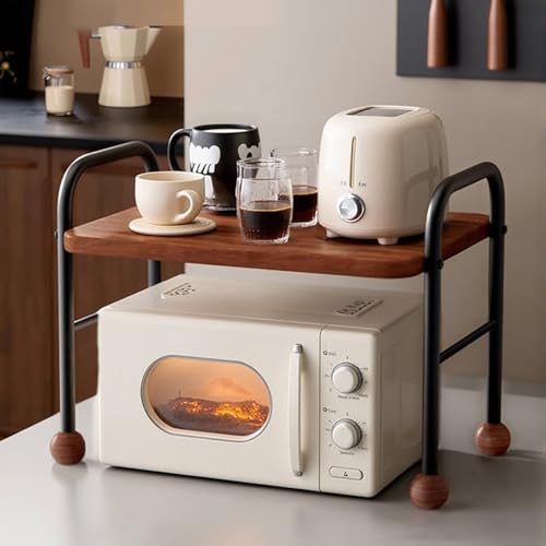 �L�b�`�� �����t���[�� �L�b�`�� ���[ �؂̔̕\�� �d�q�����W �ω׏d���ɗD��A���������ȒP �L�b�`�����[ �d�q�����W�₻�̑��̓d�����i�ɒu���̂ɓK���Ă��܂� ���ъ� ���Ɏ��p�I (�u���b�N, 35x50x40cm)