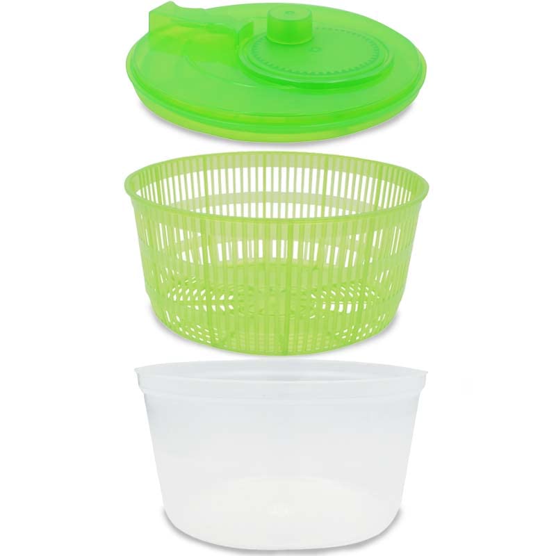 Centrifuga Per Insalata VIRSUS Manuale 3 Litri - Arancione, Per Lavare E Asciugare Verdure, Lavabile In Lavastoviglie - Foto 3