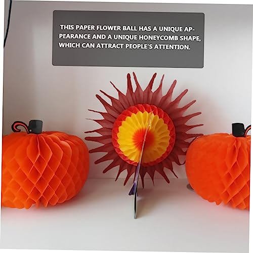 Honeycomb décore des accessoires 6pcs en papier | Fleurs en nid d'abeille durables