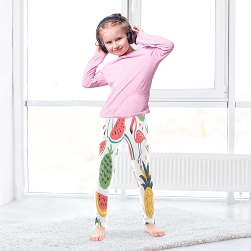 Toddler Girls Leggings Printed Yoga Pants Leggings Watermelon Pineapple Flamingo for Kids4