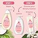 Johnson's Baby Skin Nourish Baby Lotion for Dry Skin + Coconut & Honeysuckle Scents, Moisturizing 24-Hr Lightweight Lotion for Babies, Kids & Adults, Hypoallergenic, Non-Greasy, 16.9 fl. oz