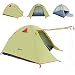 Weanas Professional Backpacking Tent 2 3 4 Person 3 Season Weatherproof Double Layer Large Space Aluminum Rod for Outdoor Family Camping Hunting Hiking Adventure Travel (Green, 3-4 Person)
