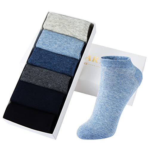Image of MAGIARTE Womens Cotton Ankle Socks Low Cut Athletic Casual Mutil Color No Show Running Socks for Women