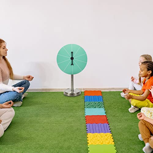 Homsfou Wall Prize Wheels 10 Slots Spinners Wheel Fortune Roulette Wheel Prop Win The Fortune Game For Birthday Carnival Parties Green 40Cm #TOP7