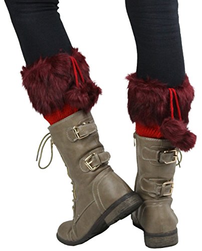 Image of ToBeInStyle Women's Sexy Soft Knit Thick Knee High long Leg Warmers
