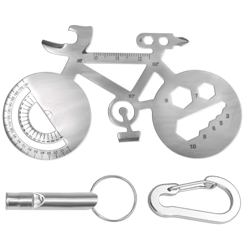 YOCDNOV 3 Stück Fahrrad Multitool - Fahrradwerkzeug mit Aluminium Pfeifen...