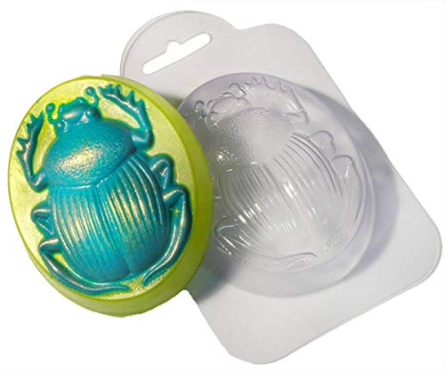 1pc Scarab Egyptian Lucky Beetle Insect Magic Animal Plastic Soap Making Mold Gift for Her for Him Mould 92x77x25mm