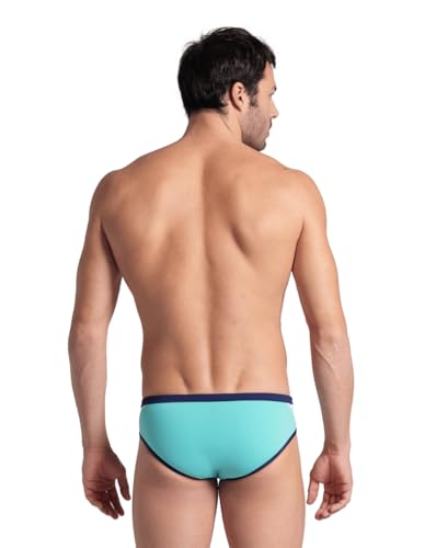 Image of ARENA Men's Icons Solid Swim Briefs Professional Training Swimsuit Sports Trunk