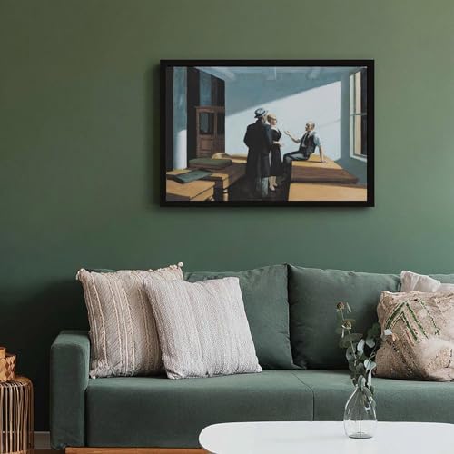 Affiches sur toile Edward Hopper tableau de décoration murale salon et cadre suspendu - 6