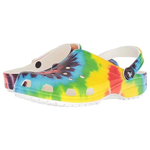 Crocs Classic Tie Dye Clogs, Zuecos Unisex Adulto, Multicolour, 37/38 EU