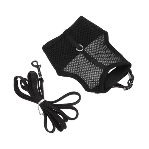 VICASKY 1 Set Rabbit Harness Vest Set with Leash Comfortable Mesh Bunny Leash for Pets Breathable and Durable Design for Walking Guinea Pigs and Kittens Fits Chest