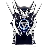TeShoarud LED Cyber Punk Mask for Adult Men,Cosplay Halloween Mask Fit Party Music Christmas Festival Accessories