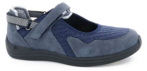 Image of Drew Women's Buttercup Mary Jane Sneaker with Adjustable Strap Strech Upper Comfortable Walking Shoe