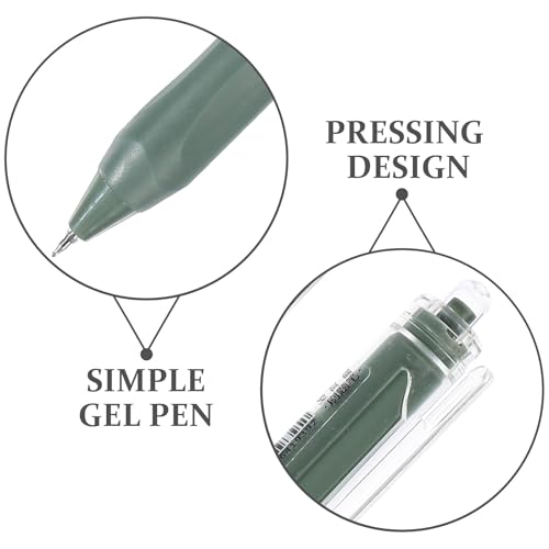 Set de 5 bolígrafos gel retractiles para escritura suave miniatura 4