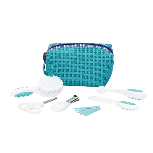 Bebeconfort Set toilette neonato, igiene e benessere per neonato, con spazzola, pettine e set per manicure, per neonati 0 mesi +