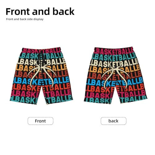 Baseball Glove Bat Teen Boys Swim Trunks Quick Dry Shorts Summer Beach Shorts for Big Boys2