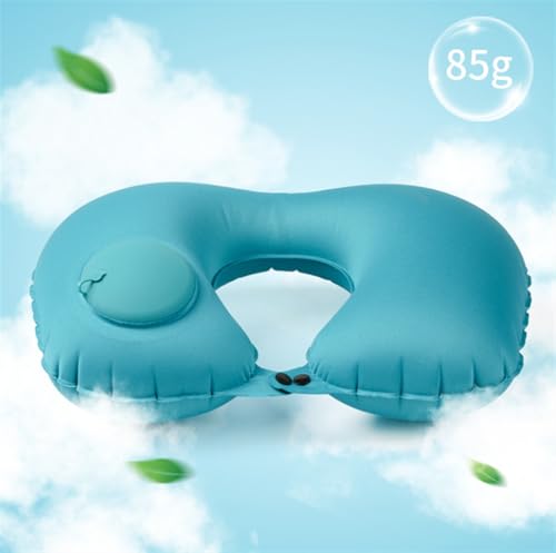 Almohada Inflable de Viaje 40 cm U Shape Azul miniatura 2