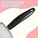 UMUACCAN Cat Litter Scoop,Sturdy Litter Cleaner Corner Shovel,Stainless Steel Mesh Litter Shovel,Easy to Clean Reptile Terrarium Sand Waste,Beach Shovel(Black)