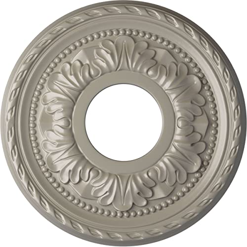 Image of Ekena Millwork Palmetto Ceiling Medallion, Pearl White