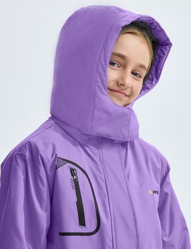 Gemyse Girl'S Waterproof Ski Snow Jacket Fleece Windproof Winter Jacket With Hood thumb #4