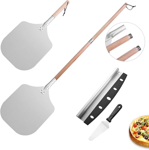 Pala Para Pizza De Aluminio 12' X 14', 133cm Espátula Para Pizza con Mango...