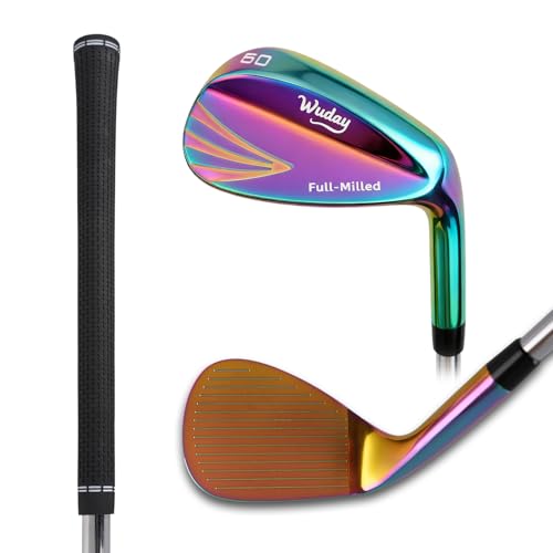 Wuday Golf Wedge for Right Hand Full Face CNC Milled (Colored 60 Degree)
