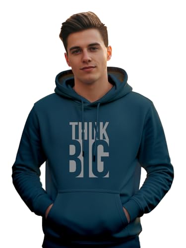 Image of XENOVAURBAN Hoodie for Men /Women | Unisex fit Cotton Fleece Hooded Sweatshirt - THINKB1