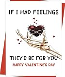 Unique Valentine's Day Card & Gifts for Him Her Boyfriend Girlfriend Couple, Dark Humorous Gothic Valentine's Day Card