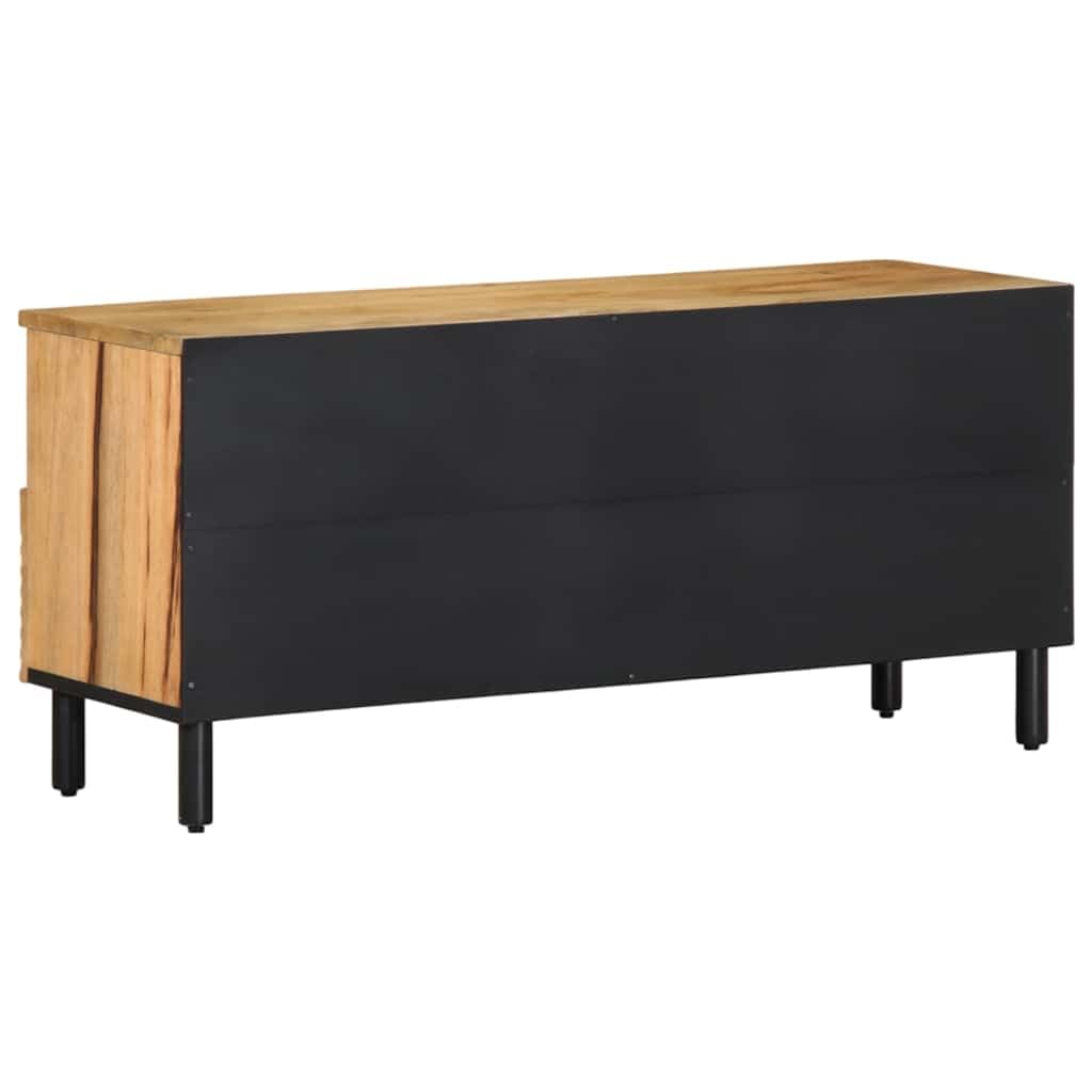 Szafka pod telewizor 100 x 33 x 46 cm lite drewno mango brązowy