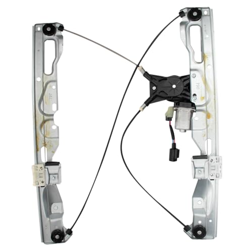 Image of TRQ Rear Driver Side Power Window Motor and Regulator Assembly Compatible with 2009-2014 Ford F-150 Crew Cab
