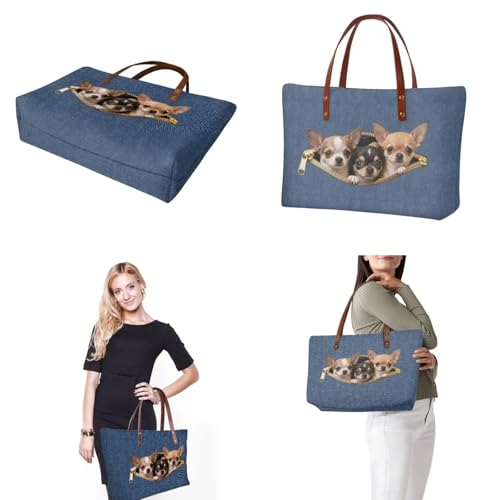 Image of Top Handle Purse for Women, Large Tote Handbag With PU Wallet Set, Gift for Mom