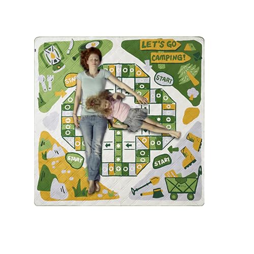 Coperta per picnic – Tappeto spesso per tutte le stagioni, coperta da spiaggia a tema gioco, per campeggio, festival musicali, spiaggia, soggiorno, prato, cortile