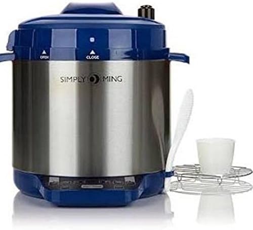 Simply Ming Tsai Premiere Gourmet Pressure Cooker with Technolon Plus ~Blue