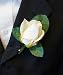 Boutonniere - Live-Feel Real Touch classic keep sake rose boutonniere. Pin included