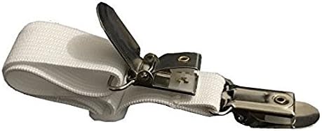 Sfoothome Adjustable Bed Sheet Fasteners Suspenders, White, Set of 4 (1) ¡­
