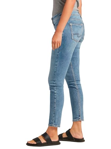 Silver Jeans Co. Women's Britt Low Rise Curvy Fit Skinny Jeans-Legacy2