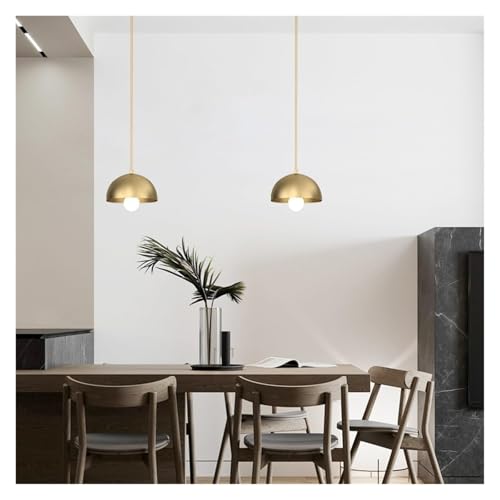 Lámpara colgante industrial de latón CNCNSH con cúpula de cobre kxtmm 7