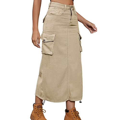 Amazon.com: Parachute Cargo Skirts Long Cargo Skirt Y2k