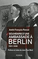 Souvenirs d'une ambassade à Berlin. 1931-1938 2262061114 Book Cover