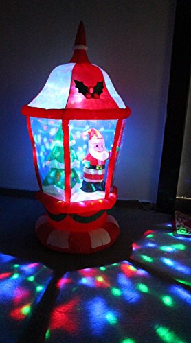 Babbo Natale Gonfiabile 8 Ft Con LED E Ventola – Decorazione Natalizia Per Esterno Interno, Resistente Alle Intemperie IP44 Con Picchetti