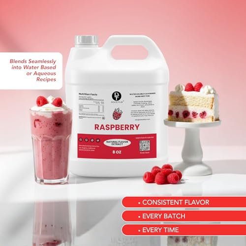 Image of Dolce Flav Natural Raspberry Flavoring Concentrate | Water Soluble | 8 Fl Oz