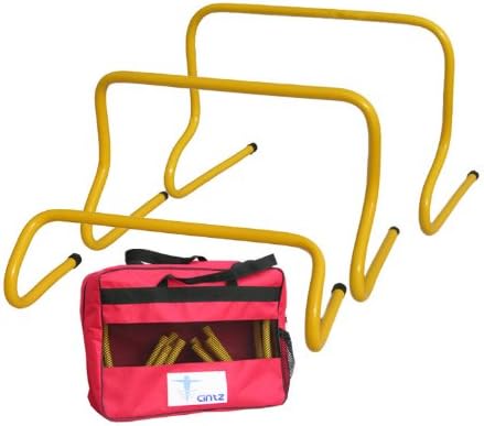 Cintz Soccer Training Speed and Agility Hurdles, Set of 6 in Bag (12" Hurdles Set)