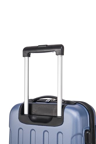 Image of Rockland London Hardside Spinner Wheel Luggage Set, Blue, Carry-On 20-Inch and Tote 14-Inch (F1902-BLUE)