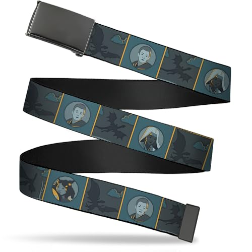 Buckle-Down Dungeons & Dragons Flip Web Belt Dungeons and Dragons Ampersand Icon Characters